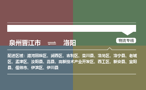 泉州晋江市到洛阳嵩县物流:泉州晋江市到洛阳嵩县专线货运